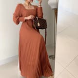 ワンピース ブリーツマキシワンピース 長袖ロングワンピース | COCOMOMO | 詳細画像6 