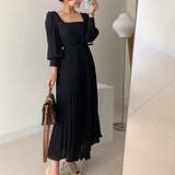 ワンピース ブリーツマキシワンピース 長袖ロングワンピース | COCOMOMO | 詳細画像7 