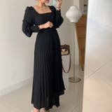 ワンピース ブリーツマキシワンピース 長袖ロングワンピース | COCOMOMO | 詳細画像9 