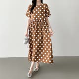 ドットワンピース 水玉マキシワンピース 夏ワンピース | COCOMOMO | 詳細画像2 