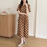 ドットワンピース 水玉マキシワンピース 夏ワンピース | COCOMOMO | 詳細画像6 