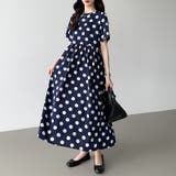 ドットワンピース 水玉マキシワンピース 夏ワンピース | COCOMOMO | 詳細画像8 