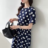 ドットワンピース 水玉マキシワンピース 夏ワンピース | COCOMOMO | 詳細画像10 