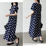 ドットワンピース 水玉マキシワンピース 夏ワンピース | COCOMOMO | 詳細画像11 