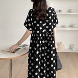 ドットワンピース 水玉マキシワンピース 夏ワンピース | COCOMOMO | 詳細画像16 