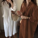 シャツワンピース ロング丈シャツ ワンピース | COCOMOMO | 詳細画像7