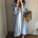 シャツワンピース ロング丈シャツ ワンピース | COCOMOMO | 詳細画像2