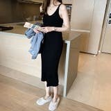 ロング丈キャミワンピ ニットワンピース キャミワンピース | COCOMOMO | 詳細画像4