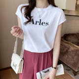 ロゴtシャツ フレンチスリーブ ロゴ | COCOMOMO | 詳細画像8 