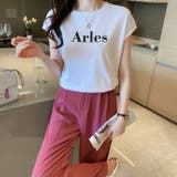 ロゴtシャツ フレンチスリーブ ロゴ | COCOMOMO | 詳細画像12 