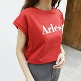 ロゴtシャツ フレンチスリーブ ロゴ | COCOMOMO | 詳細画像3 