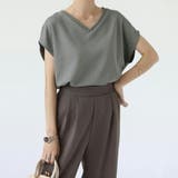 【選べる2タイプ】 フレンチスリーブTシャツ Tシャツ | COCOMOMO | 詳細画像7 