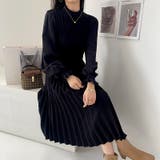 ニットワンピース ロングワンピース プリーツ | COCOMOMO | 詳細画像17