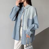 パッチワークシャツ タンガリーシャツ シャンブレー | COCOMOMO | 詳細画像10