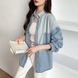 パッチワークシャツ タンガリーシャツ シャンブレー | COCOMOMO | 詳細画像13