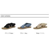 クロスデザイン フラットサンダル リネンライク | COCOMOMO | 詳細画像17 