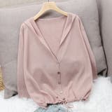 シアーカーディガン サマーカーディガン フード付き | COCOMOMO | 詳細画像4