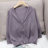 シアーカーディガン サマーカーディガン フード付き | COCOMOMO | 詳細画像5