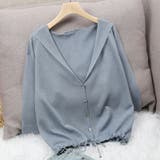 シアーカーディガン サマーカーディガン フード付き | COCOMOMO | 詳細画像9