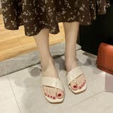 ぺたんこサンダル ローヒールトングサンダル サンダル | COCOMOMO | 詳細画像13 