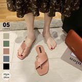 ピンク | ぺたんこサンダル ローヒールトングサンダル サンダル | COCOMOMO