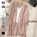 ピンク | レディースカーディガン シアーカーディガン ロングカーディガン | COCOMOMO