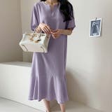 ティアードフレアワンピース ロングワンピース キーネック | COCOMOMO | 詳細画像21 