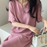 ティアードフレアワンピース ロングワンピース キーネック | COCOMOMO | 詳細画像2 