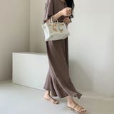 ティアードフレアワンピース ロングワンピース キーネック | COCOMOMO | 詳細画像6 