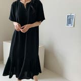 ティアードフレアワンピース ロングワンピース キーネック | COCOMOMO | 詳細画像8 