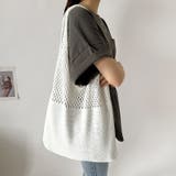 ナチュラルで大人可愛いショルダーバッグ ニットバッグ トートバッグ大容量 | COCOMOMO | 詳細画像27 