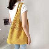 ナチュラルで大人可愛いショルダーバッグ ニットバッグ トートバッグ大容量 | COCOMOMO | 詳細画像18 