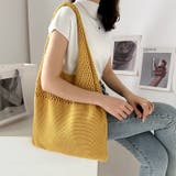 ナチュラルで大人可愛いショルダーバッグ ニットバッグ トートバッグ大容量 | COCOMOMO | 詳細画像19 