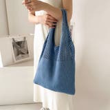 ナチュラルで大人可愛いショルダーバッグ ニットバッグ トートバッグ大容量 | COCOMOMO | 詳細画像20 