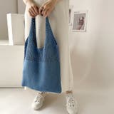 ナチュラルで大人可愛いショルダーバッグ ニットバッグ トートバッグ大容量 | COCOMOMO | 詳細画像21 