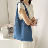 ナチュラルで大人可愛いショルダーバッグ ニットバッグ トートバッグ大容量 | COCOMOMO | 詳細画像22 