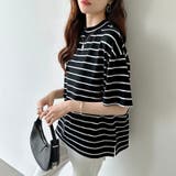 ハイネックTシャツ 半袖カットソー コットンT | COCOMOMO | 詳細画像27 