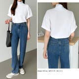 ハイネックTシャツ 半袖カットソー コットンT | COCOMOMO | 詳細画像19 