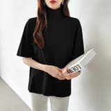 ハイネックTシャツ 半袖カットソー コットンT | COCOMOMO | 詳細画像41 