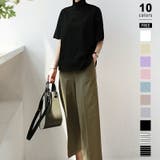 ブラック | 半袖Tシャツ カットソー レディースTシャツ | COCOMOMO