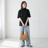 選べる2タイプ!ハイネックTシャツ 半袖Tシャツ 無地 | COCOMOMO | 詳細画像15