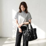選べる2タイプ!ハイネックTシャツ 半袖Tシャツ 無地 | COCOMOMO | 詳細画像24