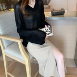 春長袖ニット Vネックニット レディース | COCOMOMO | 詳細画像7