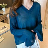 春長袖ニット Vネックニット レディース | COCOMOMO | 詳細画像4