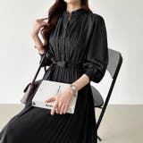 プリーツワンピース ロングワンピース オフィスカジュアル | COCOMOMO | 詳細画像34 