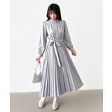 プリーツワンピース ロングワンピース オフィスカジュアル | COCOMOMO | 詳細画像46 