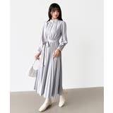 プリーツワンピース ロングワンピース オフィスカジュアル | COCOMOMO | 詳細画像50 