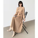 プリーツワンピース ロングワンピース オフィスカジュアル | COCOMOMO | 詳細画像54 