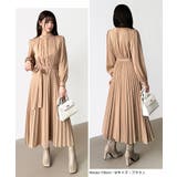 プリーツワンピース ロングワンピース オフィスカジュアル | COCOMOMO | 詳細画像56 