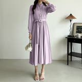 プリーツワンピース ロングワンピース オフィスカジュアル | COCOMOMO | 詳細画像40 